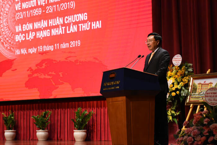 Phó Thủ tướng Phạm Bình Minh phát biểu tại buổi lễ
