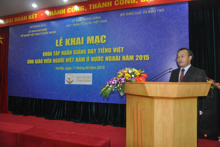 Thứ trưởng Vũ Hồng Nam phát biểu tại buổi lễ