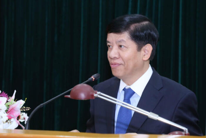 Thứ trưởng Nguyễn Quốc Cường phát biểu