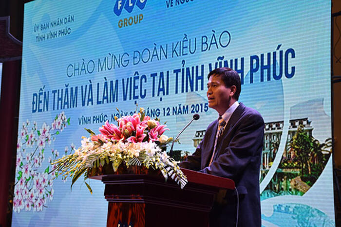 Ông Lê Quốc Thịnh - Phó Chủ nhiệm Ủy ban phát biểu tại buổi gặp gỡ