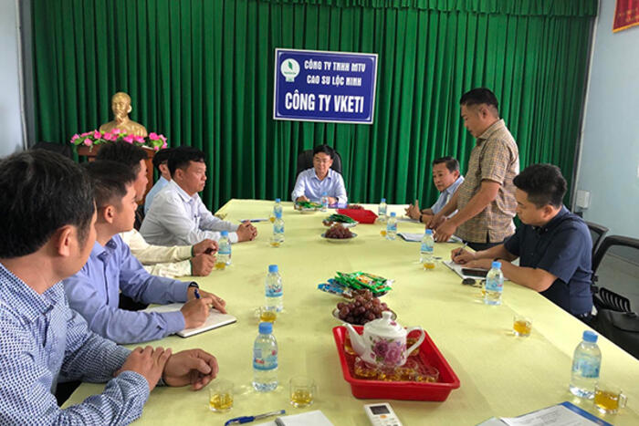 Thứ trưởng Phạm Quang Hiệu làm việc với Lãnh đạo Công ty cao su VKETI-Lộc Ninh và Công ty THAGRICO