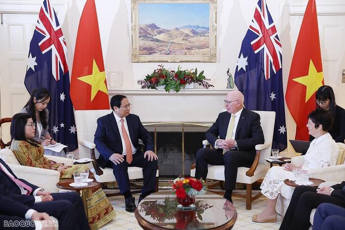 Thủ tướng Phạm Minh Chính và Phu nhân hội kiến Toàn quyền Australia David Hurley và Phu nhân.