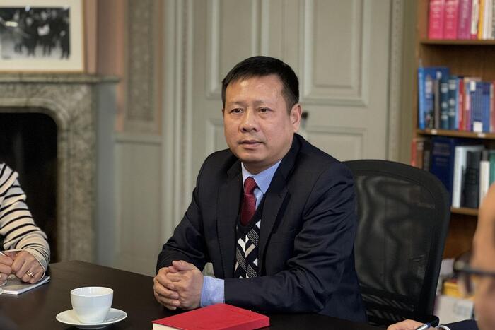 Đại sứ Trần Văn Tuấn phát biểu tại buổi gặp mặt