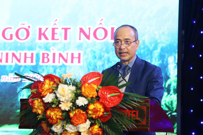 Ông Nguyễn Trung Kiên, Chủ nhiệm Ủy ban Nhà nước về người Việt Nam ở nước ngoài, Bộ Ngoại giao, phát biểu.