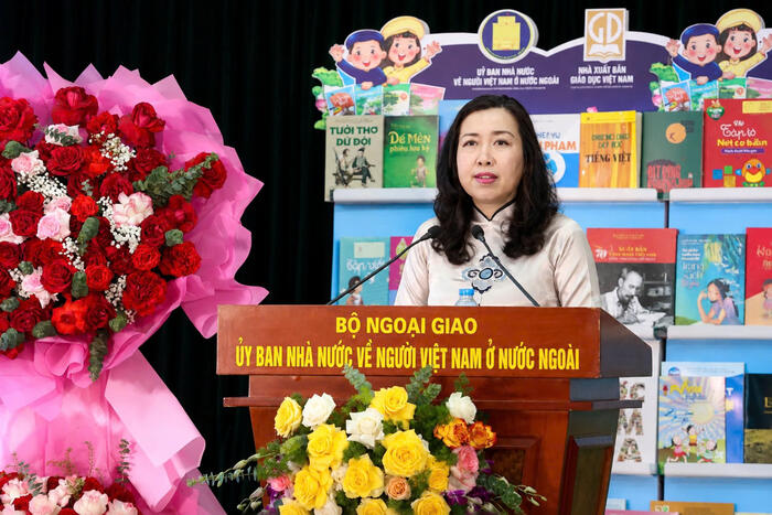 Thứ trưởng Lê Thị Thu Hằng phát biểu tại buổi Lễ Tổng kết