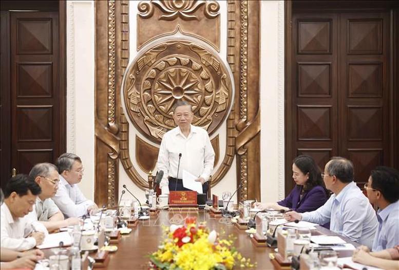 Tổng Bí thư, Chủ tịch nước Tô Lâm làm việc với Văn phòng Chủ tịch nước- Ảnh 2.