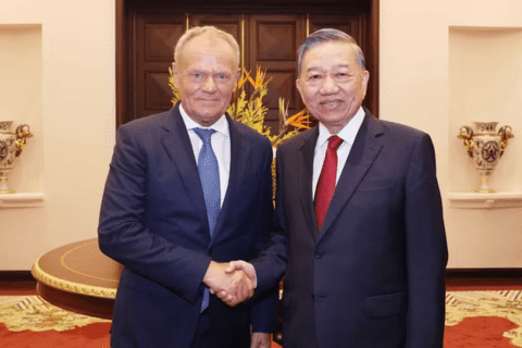 Tổng Bí thư, Chủ tịch nước Tô Lâm tiếp Thủ tướng Ba Lan Donald Tusk
