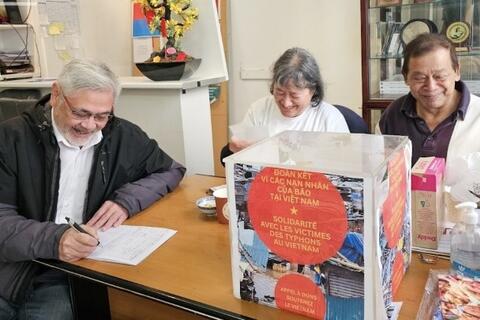 UGVF tổ chức bữa cơm gây quỹ ủng hộ đồng bào vùng bão lũ tại Việt Nam