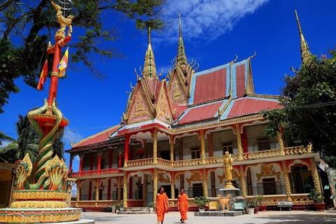 Chung Rút - Ngôi chùa mang đậm yếu tố văn hóa đặc sắc Khmer