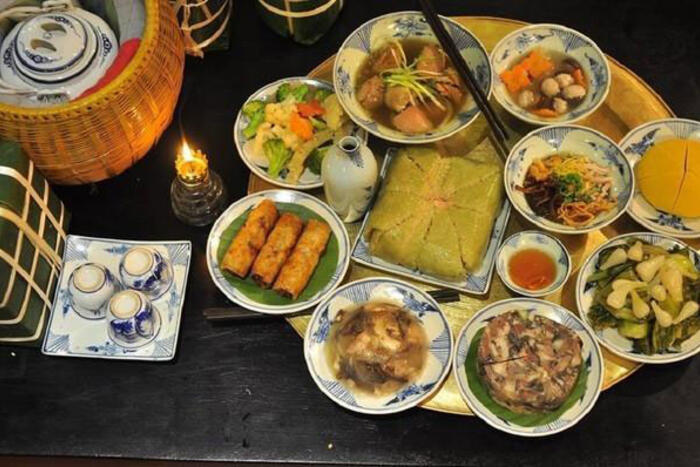 Mâm cỗ ngày Tết của miền Bắc