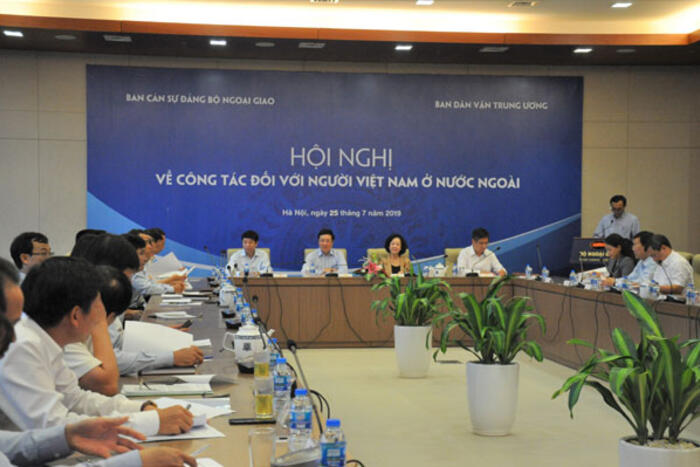 Hội nghị về công tác đối với NVNONN do Ban Cán sự đảng Bộ Ngoại giao và Ban Dân vận Trung ương phối hợp tổ chức, tháng 7/2019