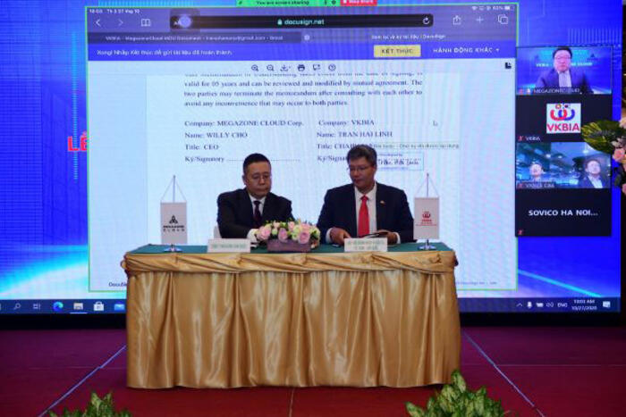 VKBIA ký kết biên bản thỏa thuận hợp tác chiến lược với Megazone Cloud