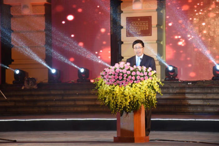 Phó Thủ tướng Phạm Bình Minh phát biểu khai mạc Chương trình Xuân Quê hương 2016