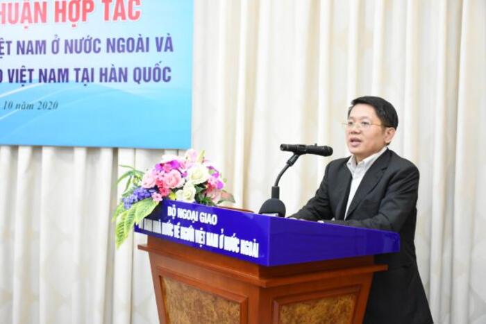 Phó Chủ nhiệm Ngô Trịnh Hà khẳng định Ủy ban tiếp tục đồng hành, hỗ trợ các hội đoàn nói chung và với Hội Phật tử và Trung tâm Văn hóa Phật giáo Việt Nam tại Hàn Quốc nói riêng trong việc triển khai các hoạt động