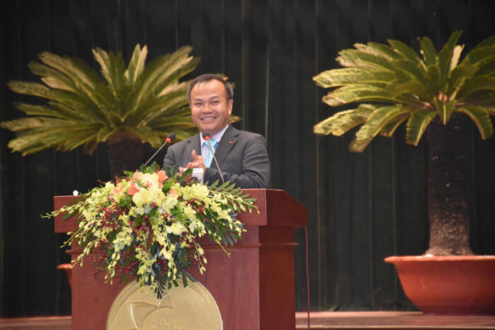Thứ trưởng Vũ Hồng Nam báo cáo kết quả Hội nghị