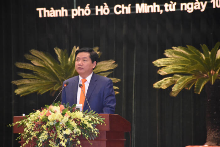 Bí thư Thành ủy Đinh La Thăng phát biểu chỉ đạo Hội nghị