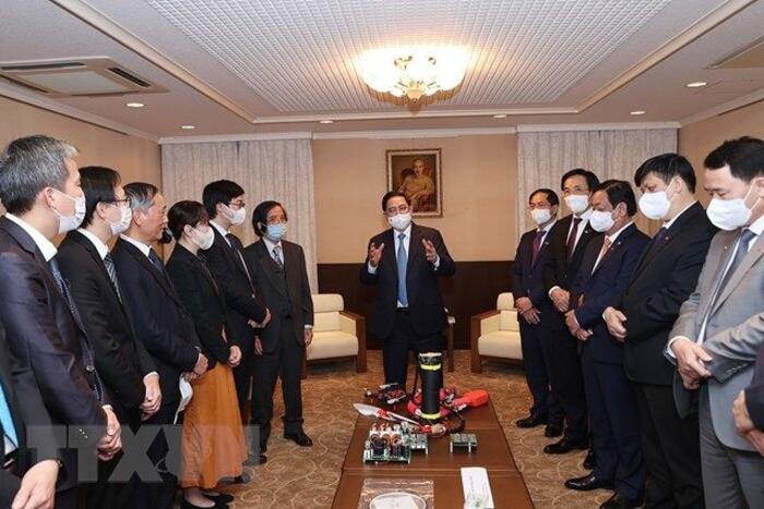 Thủ tướng gặp gỡ đại diện trí thức người Việt Nam tại Nhật Bản