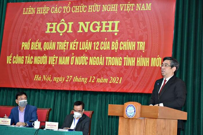 Ông Nguyễn Phước Lộc, Phó Trưởng ban Ban Dân vận Trung ương phát biểu chỉ đạo  Hội nghị
