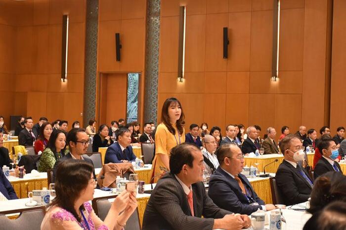 TS. Nguyễn Thúy Anh phát biểu tại cuộc gặp gỡ với Thủ tướng Chính phủ