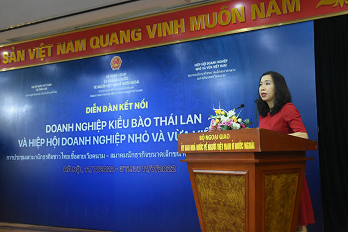 Bà Lê Thị Thu Hằng phát biểu tại Diễn đàn