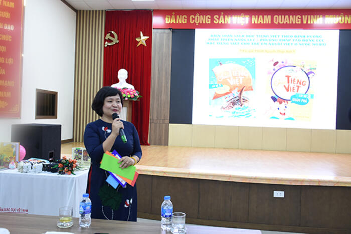 Tiến sĩ Nguyễn Thụy Anh giới thiệu về Bộ sách "Chào tiếng Việt"