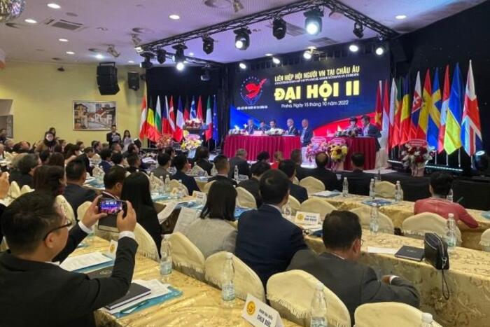 Đại hội lần II Liên hiệp Hội người Việt Nam tại châu Âu. Ảnh: VOV