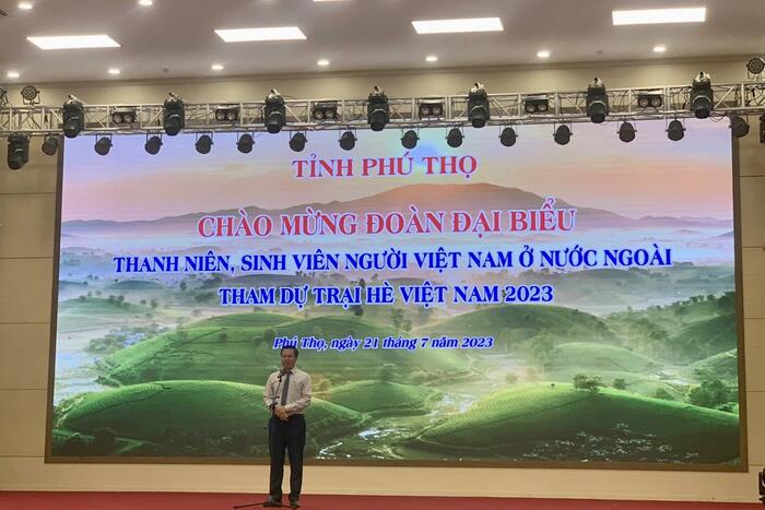 Tỉnh Phú Thọ chào mừng các thanh niên, sinh viên kiều bào đoàn Trại hè Việt Nam 2023