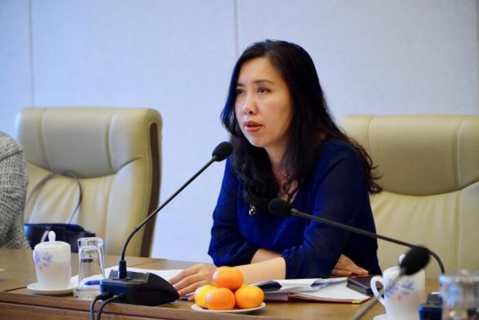 Thứ trưởng Lê Thị Thu Hằng phát biểu tại Hội nghị tập huấn. Ảnh: TGVN