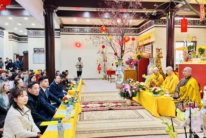 Quang cảnh buổi  Đại lễ Thượng nguyên tại chùa Nhân Hòa