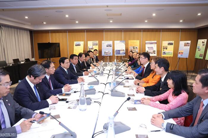 Thủ tướng Chính phủ Phạm Minh Chính làm việc với Hội trí thức và chuyên gia người Việt Nam tại Australia.