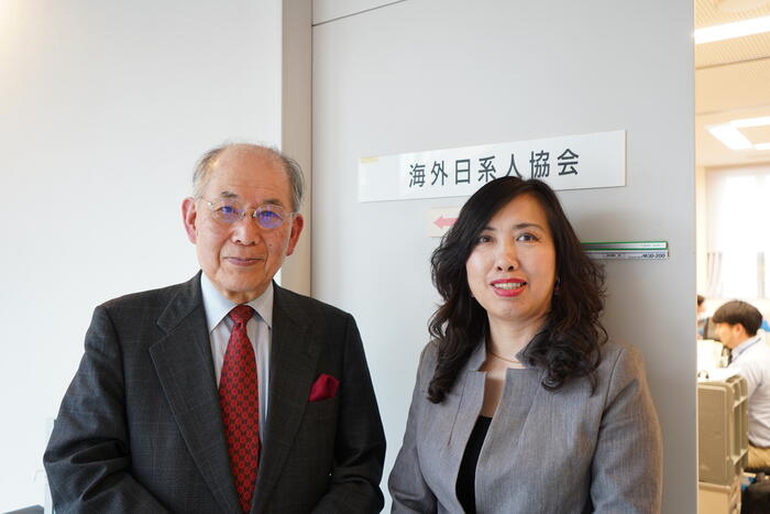 Thứ trưởng Lê Thị Thu Hằng và ông Katsuyuki Janaka, Chủ tịch Hiệp hội người Nhật Bản ở nước ngoài