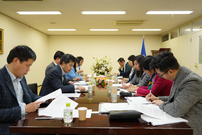 Đoàn công tác làm việc với Đại sứ quán Việt Nam tại Nhật Bản