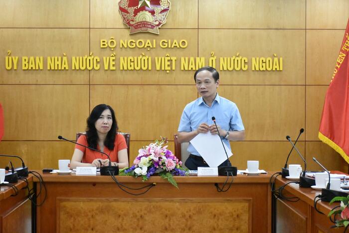 Phó Trưởng Ban Thường trực Ban Dân vận Trung ương Phạm Tất Thắng phát biểu tại buổi làm việc