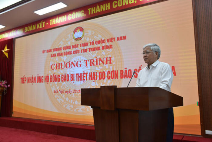Ông Đỗ Văn Chiến phát biểu tại buổi lễ