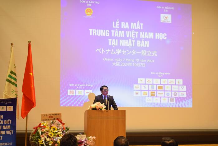 Ông Ngô Trịnh Hà phát biểu tại buổi lễ