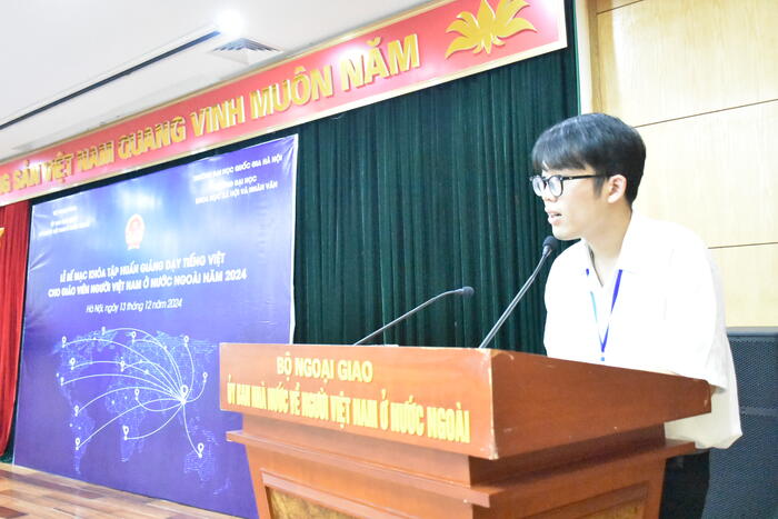 Thầy Duoangluxeay Douan Oupatham chia sẻ  cảm nhận về Khóa tập huấn