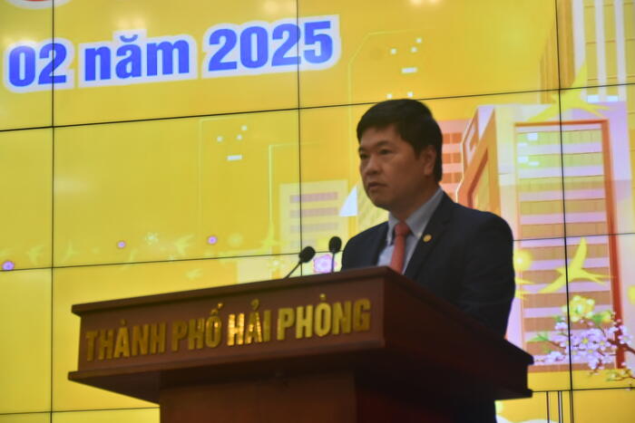 Ông Hoàng Minh Cường phát biểu tại buổi gặp gỡ