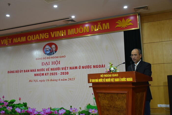 Chủ nhiệm Ủy ban Nguyễn Trung Kiên phát biểu tại Đại hội