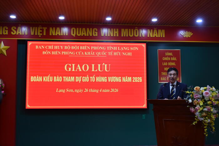 Ông Nguyễn Lê Hùng, Phó Chủ tịch Hội người Việt Nam tại Ba Lan phát biểu