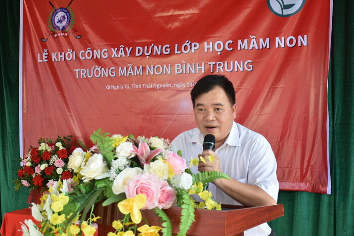 Ông Nông Văn Dương phát biểu tại buổi lễ