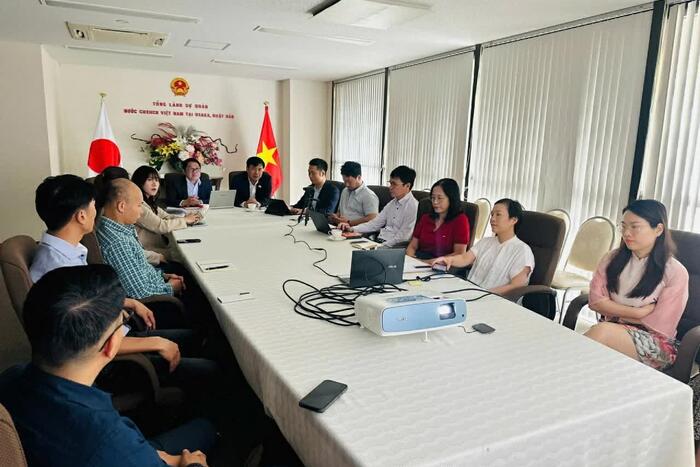 Quang cảnh chương trình tại TLSQ Việt Nam tại Osaka