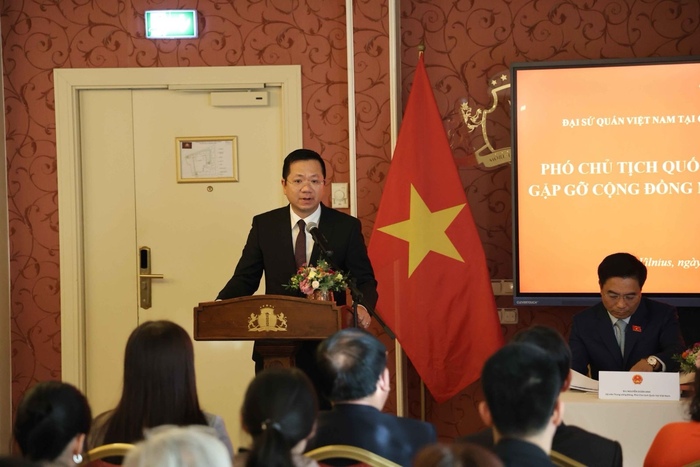 Đại sứ Hà Hoàng Hải phát biểu tại cuộc gặp