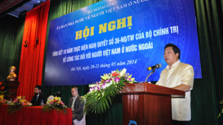 Hội nghị tổng kết 10 năm thực hiện Nghị quyết 36-NQ/TW về công tác đối với người Việt Nam ở nước ngoài
