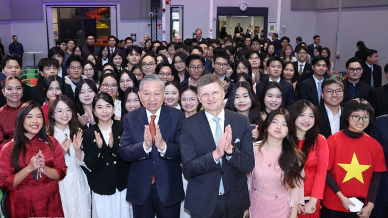 Tổng Bí thư Tô Lâm thăm Đại học Aalto và gặp gỡ sinh viên Việt Nam tại Phần Lan