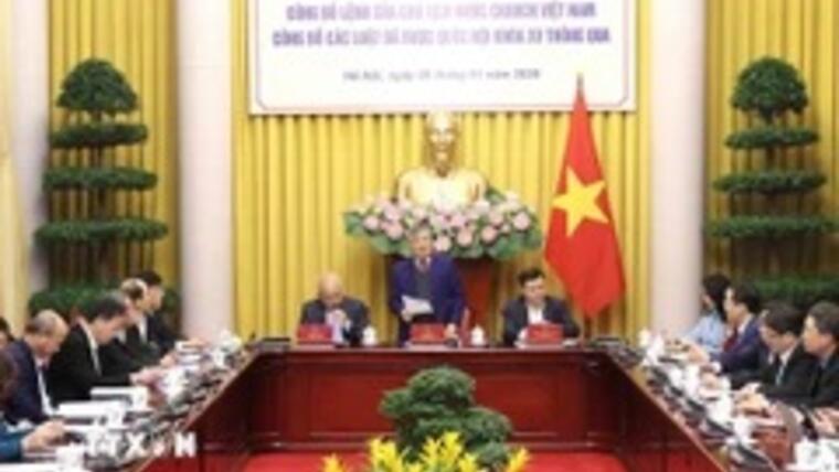 Công bố Lệnh của Chủ tịch nước về 12 luật: Mở rộng không gian hoạt động của báo chí