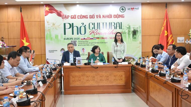 Hành trình Quảng bá Văn hóa Phở ở châu Âu 2026 sẽ diễn ra vào tháng 7/2026