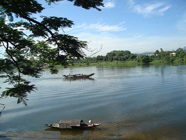 Tranh vẽ dòng sông quê hương Việt Nam đẹp