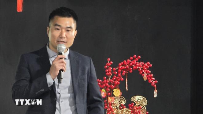 Ông Nguyễn Ngọc Hùng, Hội trưởng Hội đồng hương Bắc Giang phát biểu. (Ảnh: Đức Thắng/TTXVN) ttxvn-bac-giang-0203.jpg
