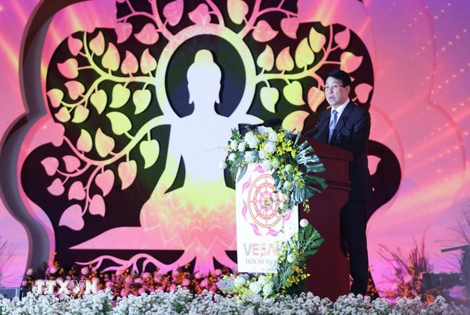 Chủ tịch nước Lương Cường phát biểu tại Lễ khai mạc Đại lễ Phật đản Liên hợp quốc lần thứ 20 - Vesak 2025. (Ảnh: Lâm Khánh/TTXVN) ttxvn-chu-tich-nuoc-luong-cuong-du-dai-le-phat-dan-lien-hop-quoc-lan-thu-20-vesak-2025-8014770-2.jpg