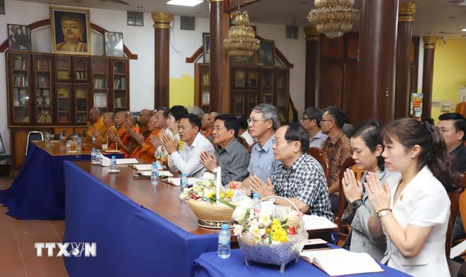 Các đại biểu tham dự Đại lễ Phật đản Phật lịch 2569 (dương lịch 2025) tại Lào. (Ảnh: Xuân Tú/TTXVN) ttxvn-dai-le-phat-dan-phat-lich-2569-tai-lao2.jpg